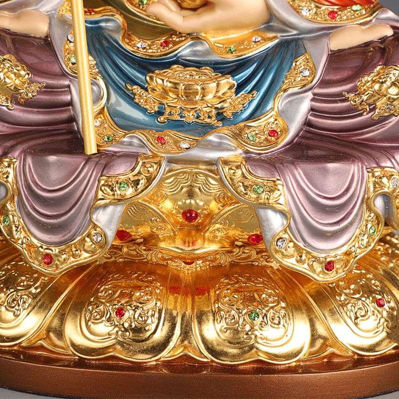 極上彫り 仏像 銅製 地蔵菩薩坐像
