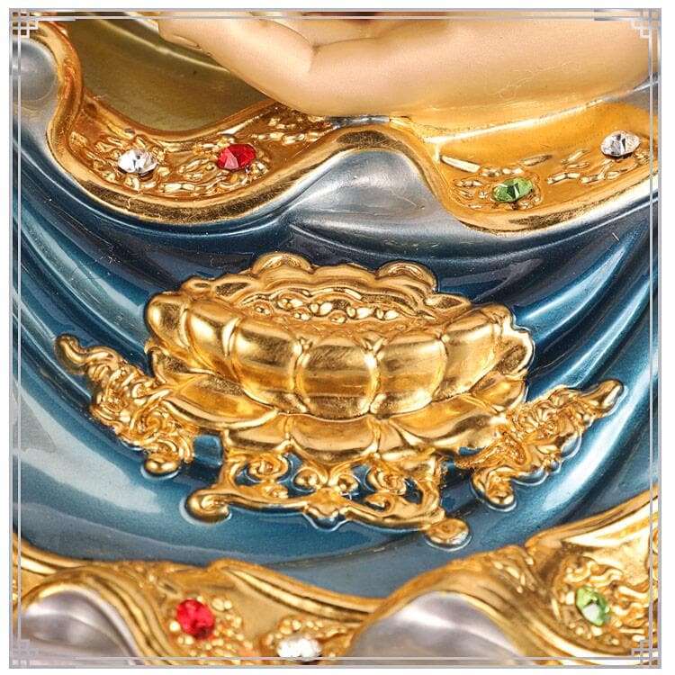 極上彫り 仏像 銅製 地蔵菩薩坐像