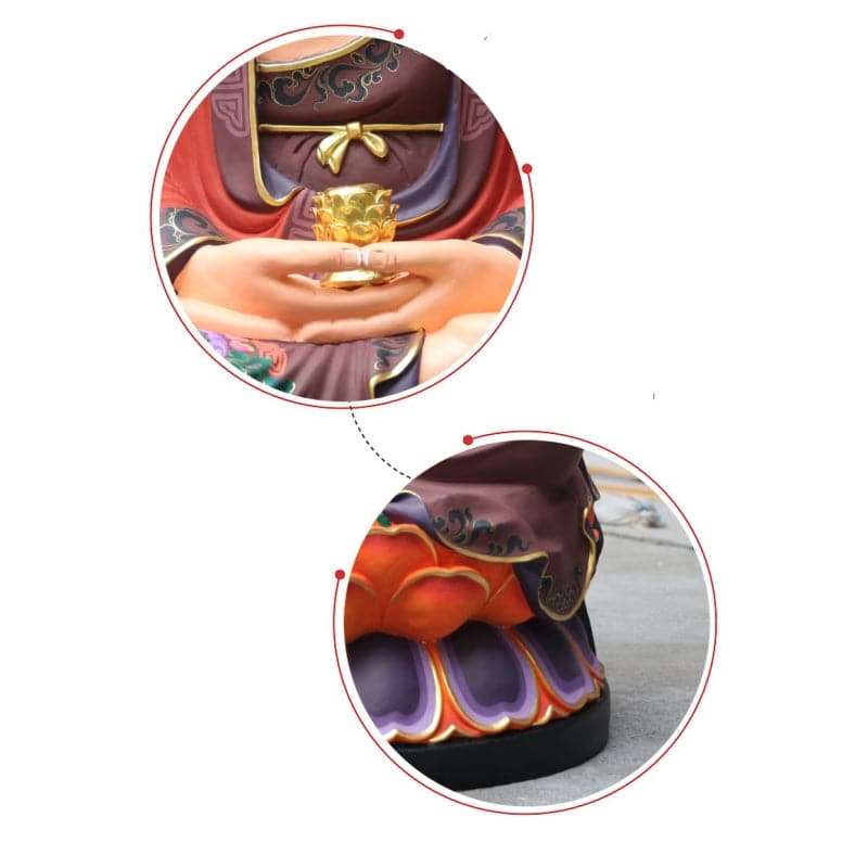 大きな仏像 釈迦如来 極彩色絵系
