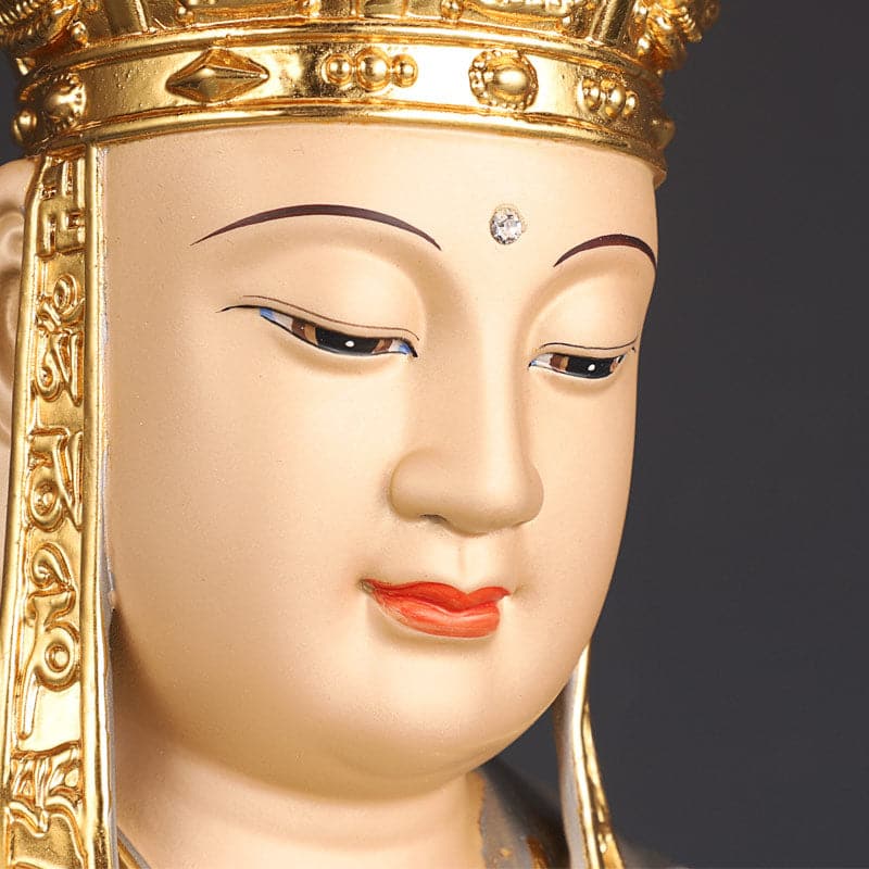 極上彫り 仏像 銅製 地蔵菩薩坐像