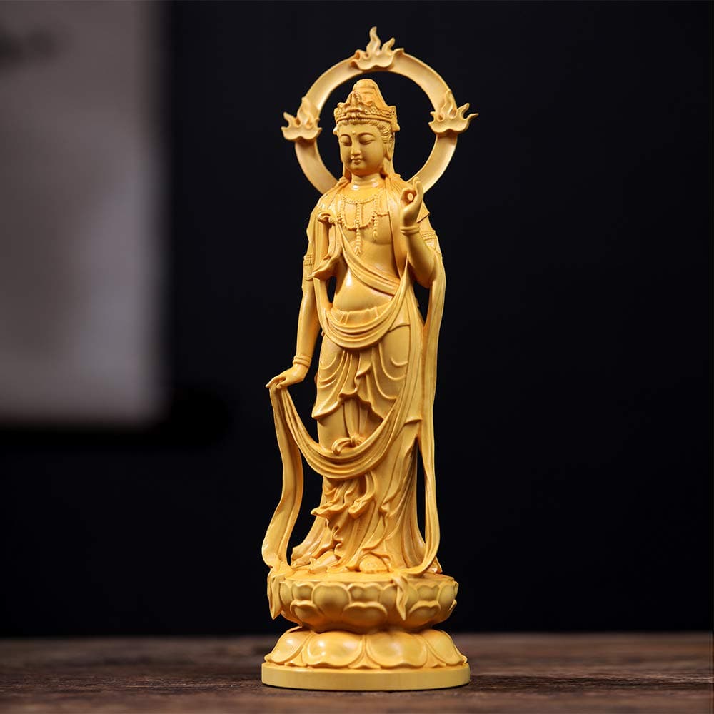 木彫り 仏像 勢至菩薩 守り本尊