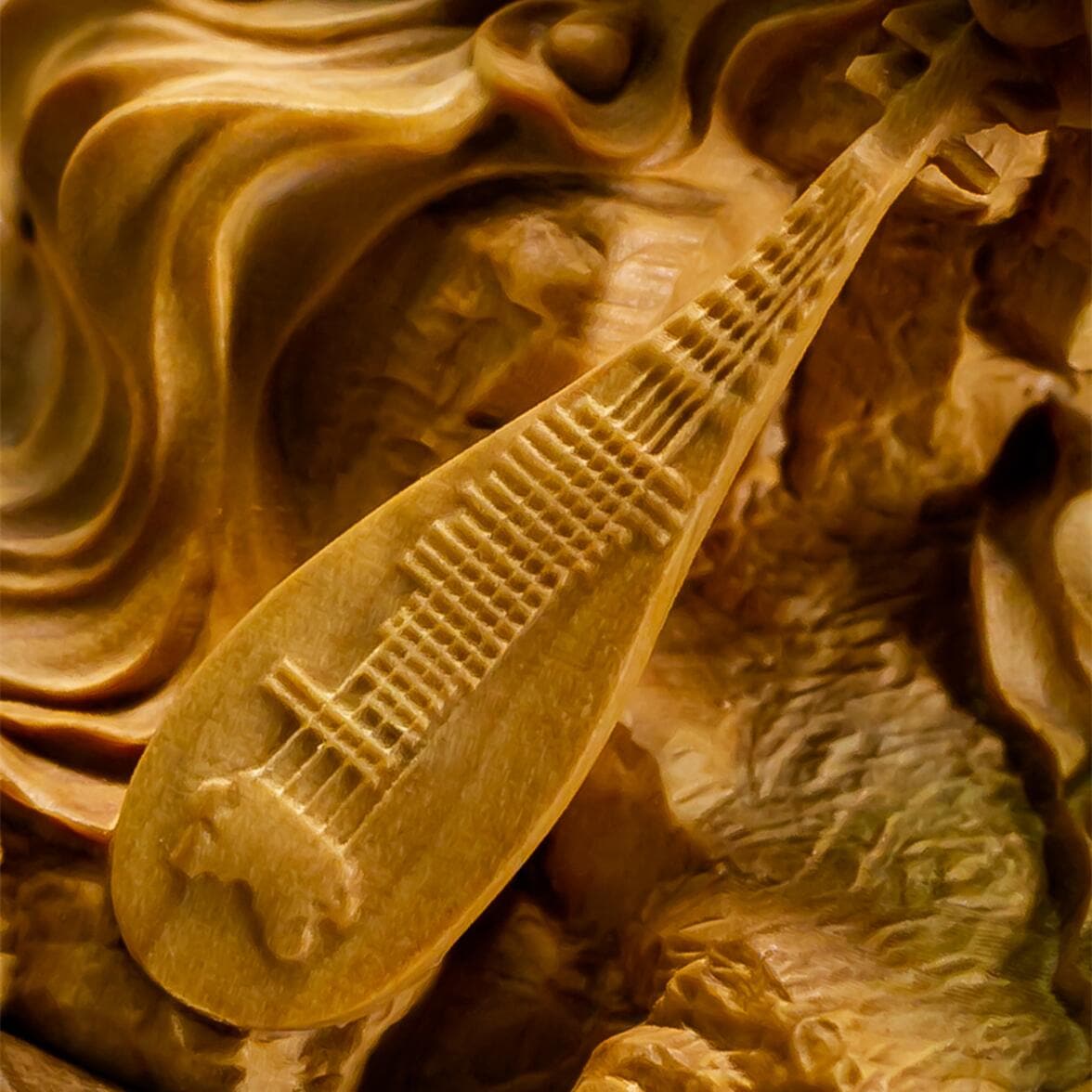 仏像 木彫り 弁財天 七福神