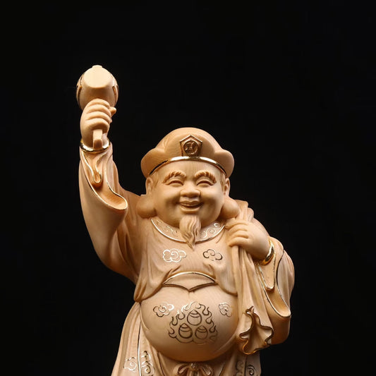 仏像 木彫り 大黒様 置物 七福神 大黒天