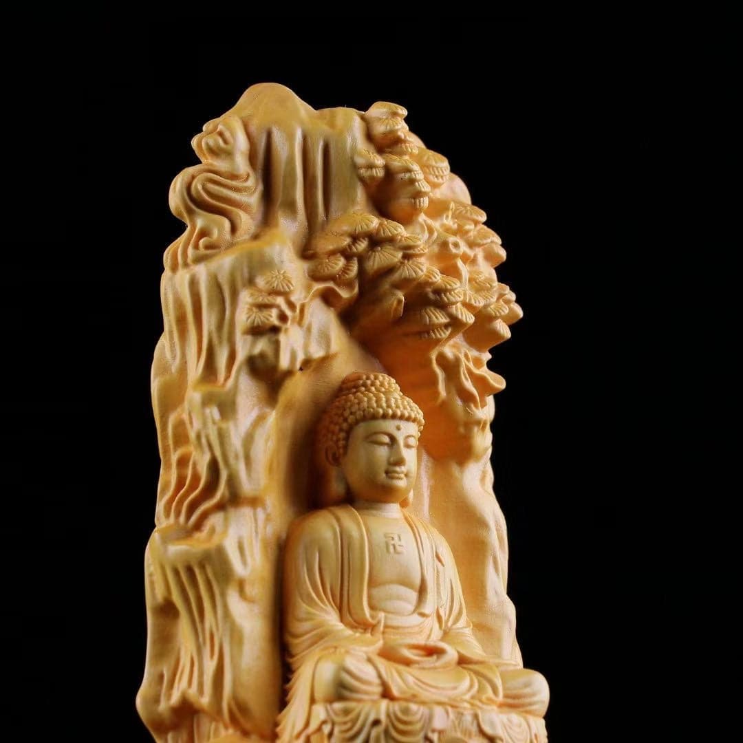 木彫仏像 阿弥陀三尊 阿弥陀如来&觀音菩薩&勢至菩薩