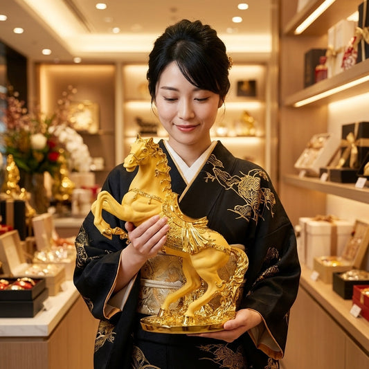 2026年午年開運！金色の馬置物で「馬到成功」—玄関・オフィスに飾る飛躍のシンボル