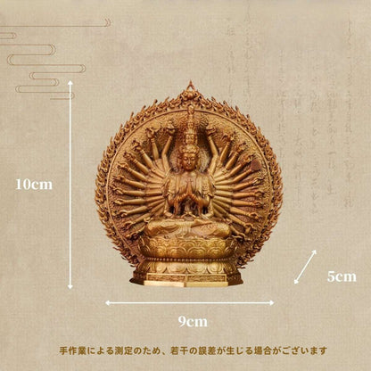 独占販売！ 銅製 千手観音菩薩像