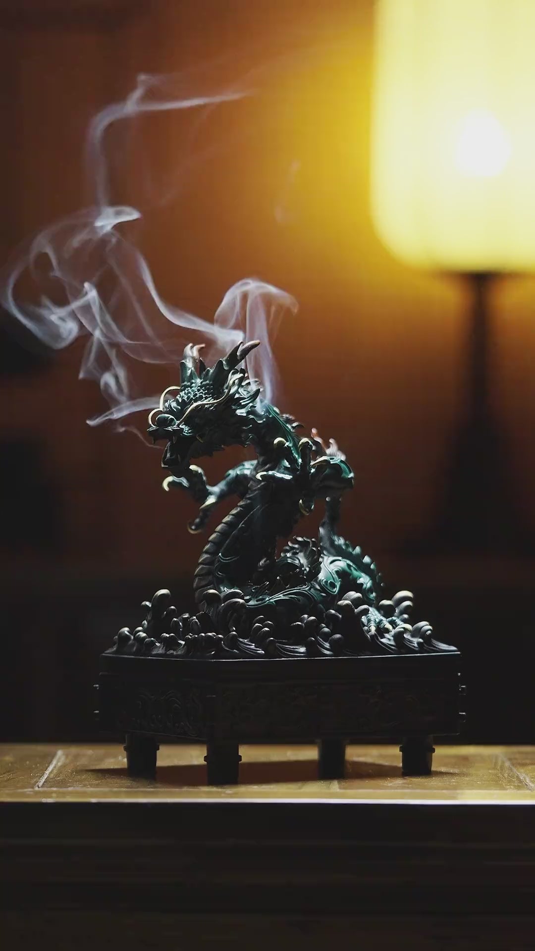 昇龍香炉｜逆流香・線香・渦巻香対応 開運インテリア – 念珊閣仏像