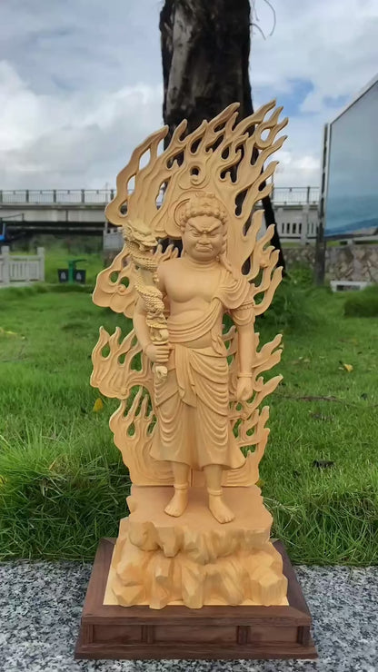 倶利伽羅不動明王 総高46cm