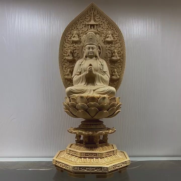 毘盧遮那仏坐像 31cm｜仏間用・インテリア仏像｜開運招福の伝統