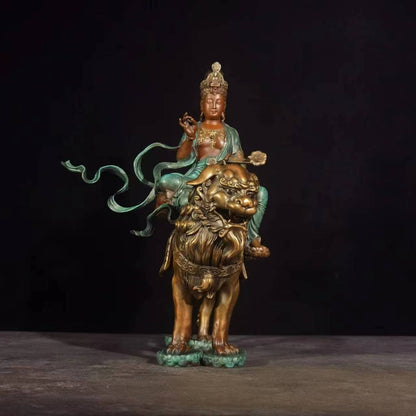 極上彫り 銅制 釈迦三尊像