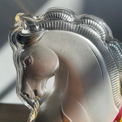 干支 午 置物 馬 うま 2026年 純銀999