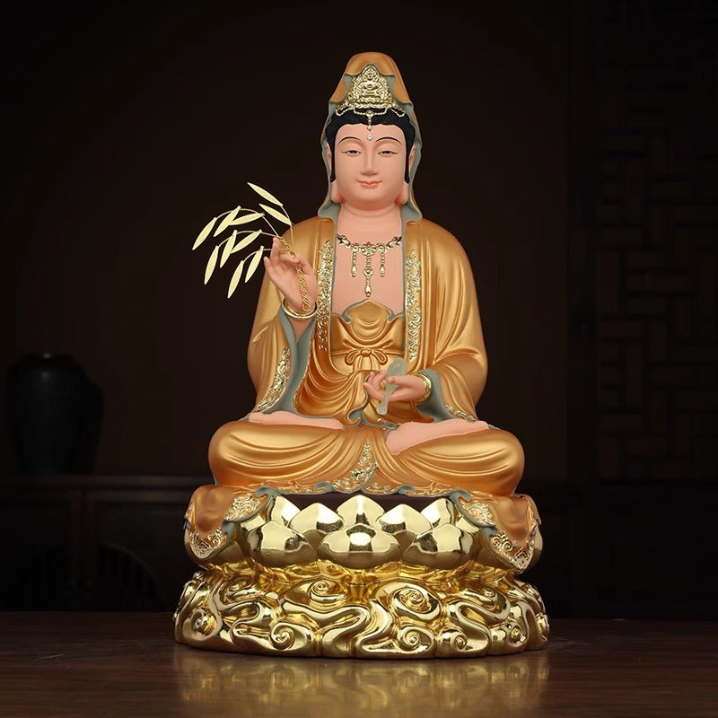 極彩FRP仏像 手描き金箔仕上げ｜布袋・釈迦・地蔵・観音