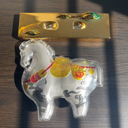 干支 午 置物 馬 うま 2026年 純銀999