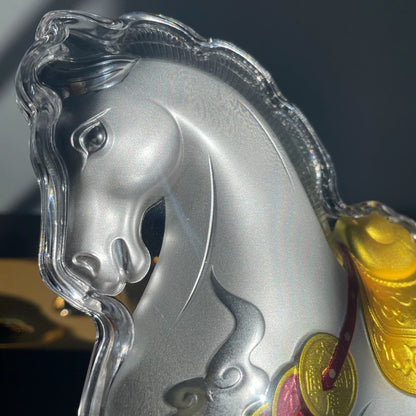 干支 午 置物 馬 うま 2026年 純銀999