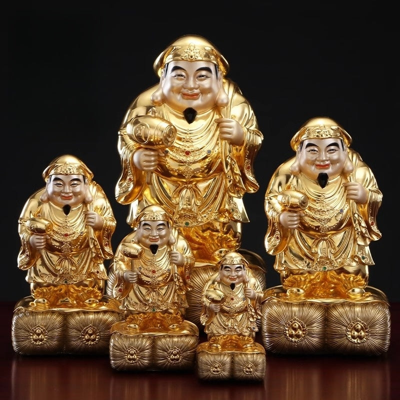 真鍮製 大黒天像|完全手仕上げ 截金七宝仕様|坐像・立像5 真鍮製 大黒天像|完全手仕上げ 截金七宝仕様|坐像・立像5