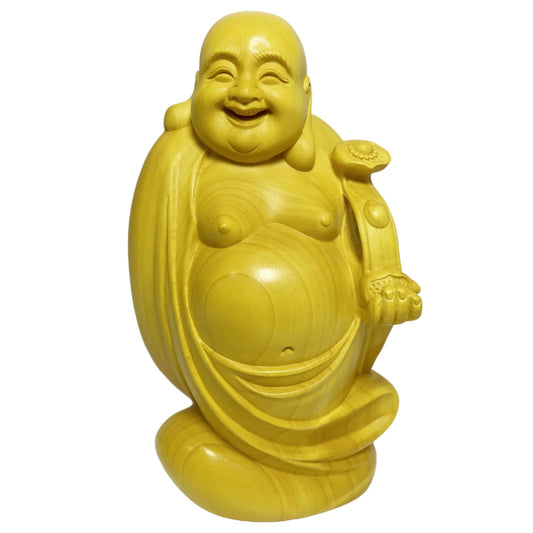 仏像 木彫り 弥勒仏 布袋さん 七福神 布袋様