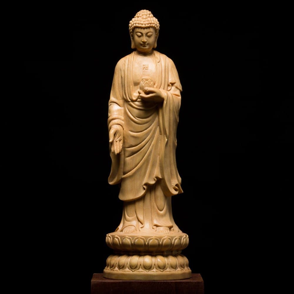 仏像 木彫り  阿弥陀如来像