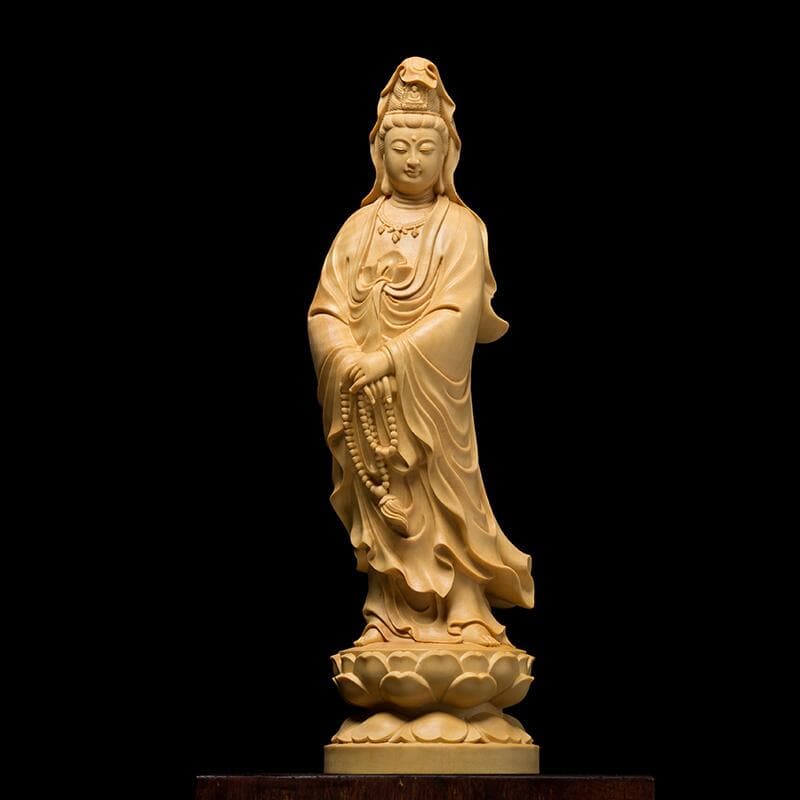 仏像 木彫り - 工芸品