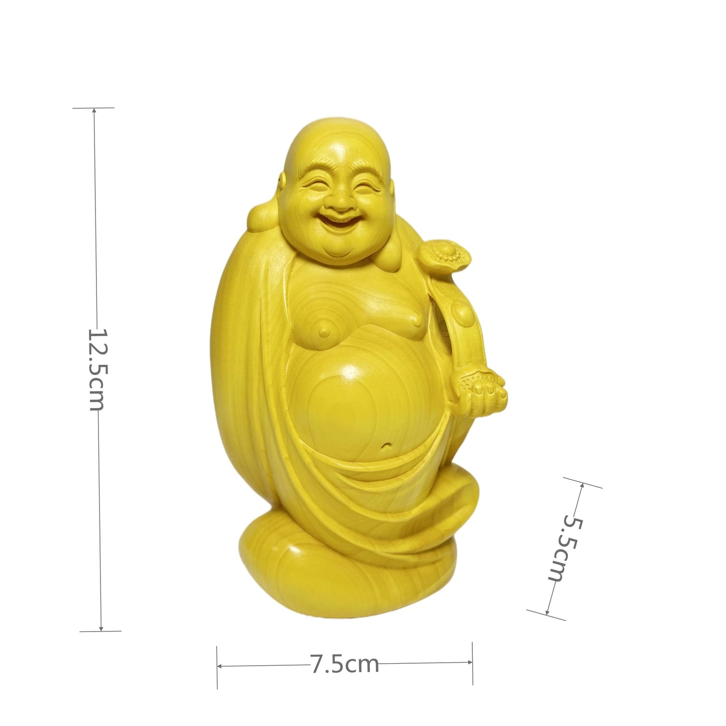 仏像 木彫り 弥勒仏 布袋さん 七福神 布袋様