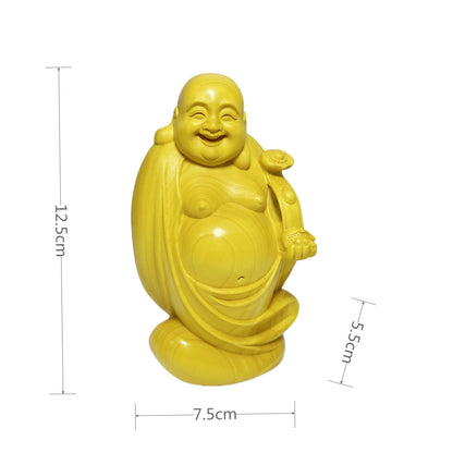 仏像 木彫り 弥勒仏 布袋さん 七福神 布袋様