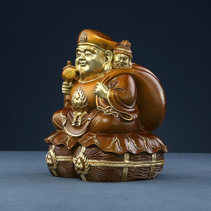 極上彫り 仏像 銅製 三面大黒天