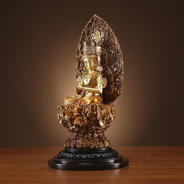 極上彫り 仏像 銅製 大日如来 銅像 坐像