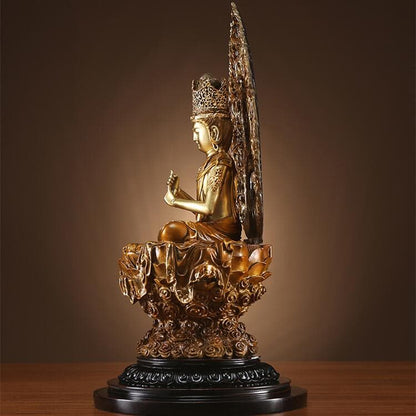 極上彫り 仏像 銅製 大日如来 銅像 坐像
