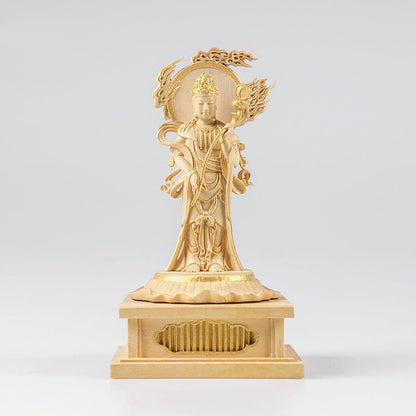 完全手彫り 木彫り仏像 小仏 十二天像