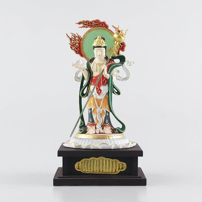 完全手彫り 木彫り仏像 小仏 十二天像