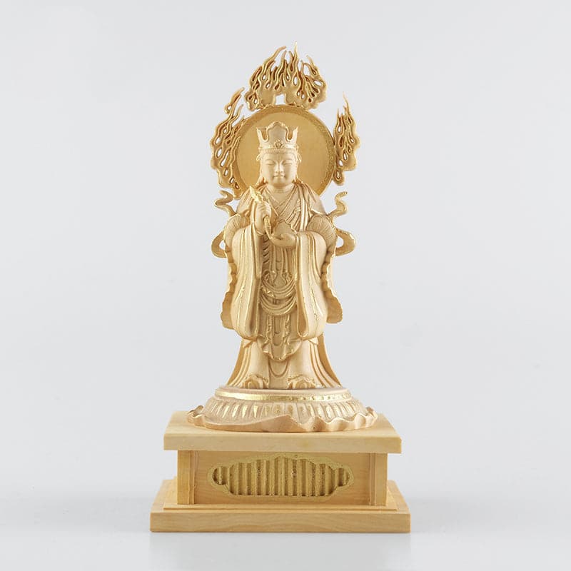 完全手彫り 木彫り仏像 小仏 十二天像