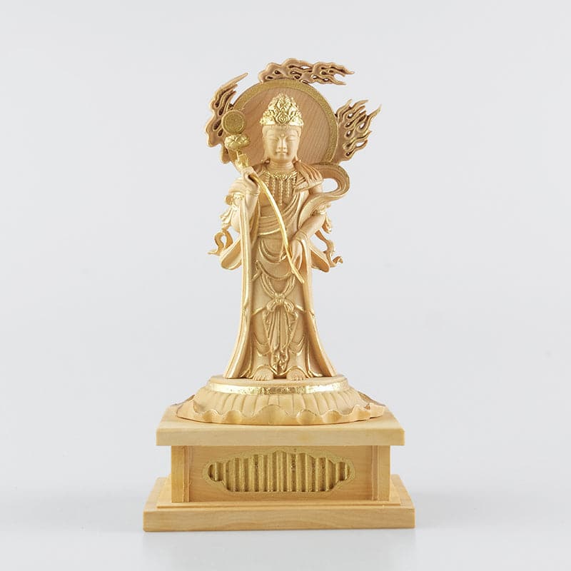 完全手彫り 木彫り仏像 小仏 十二天像