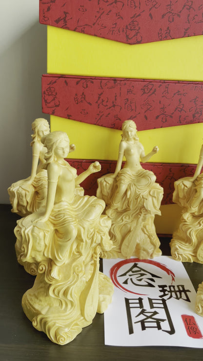 仏像 木彫り 弁財天 七福神