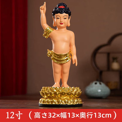 限定独占販売!仏壇 置物 誕生釈迦仏立像