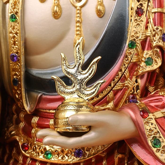 極上彫り 銅製 地蔵菩薩坐諦聴像 水子地蔵像