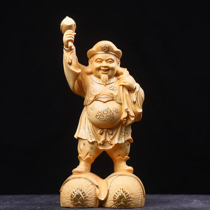 仏像 木彫り 大黒様 置物 七福神 大黒天