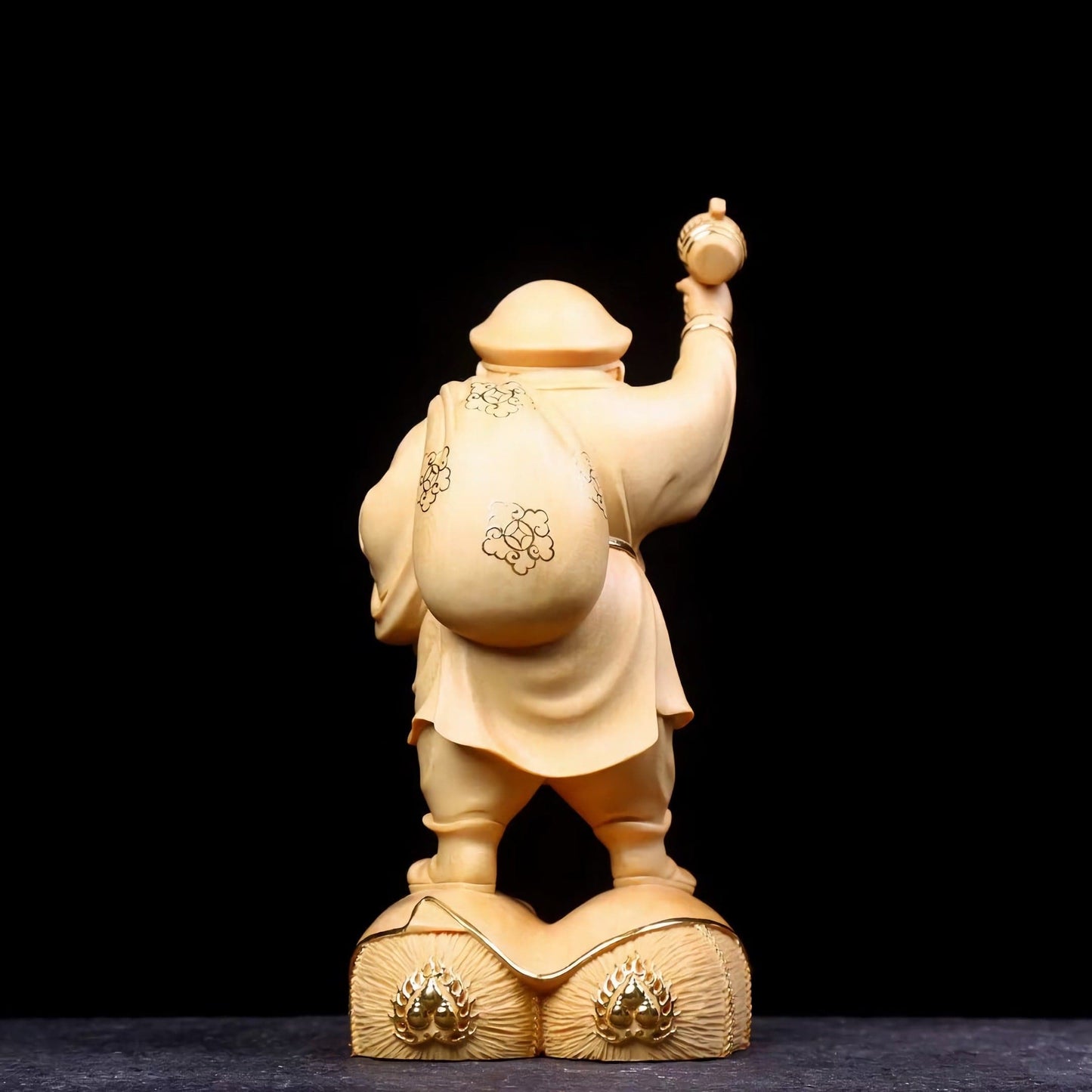 仏像 木彫り 大黒様 置物 七福神 大黒天