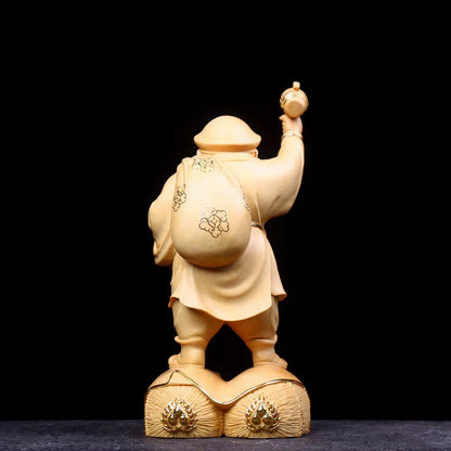 仏像 木彫り 大黒様 置物 七福神 大黒天