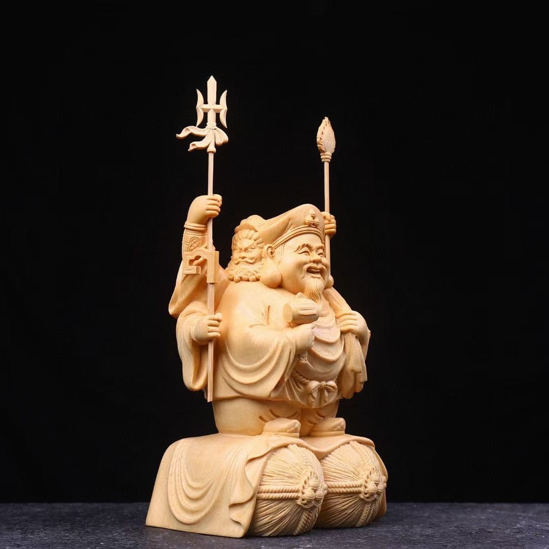 大黒様 仏像 木彫り 三面大黒天