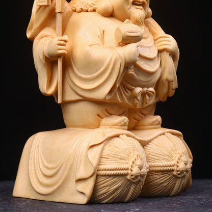 大黒様 仏像 木彫り 三面大黒天