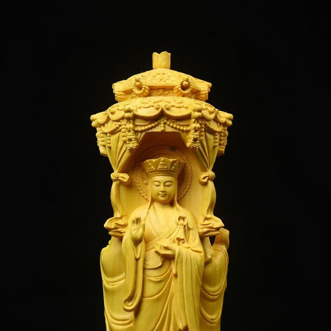 仏像 木彫り 婆娑三聖 釈迦如来&観音菩薩&地蔵菩薩