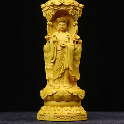 仏像 木彫り 婆娑三聖 釈迦如来&観音菩薩&地蔵菩薩