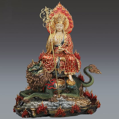 極上彫り 銅製 地蔵菩薩坐諦聴像