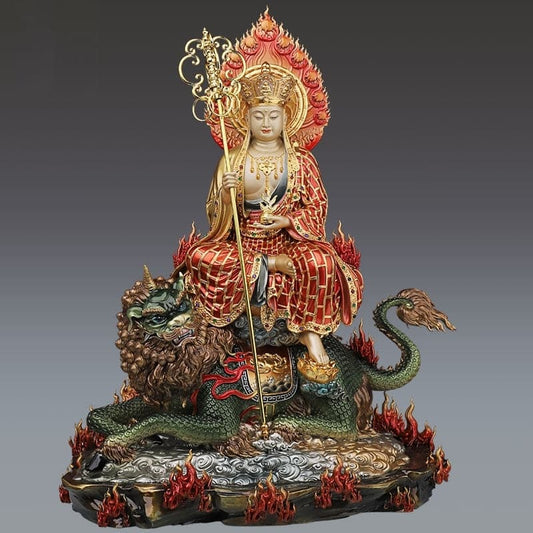 極上彫り 銅製 地蔵菩薩坐諦聴像