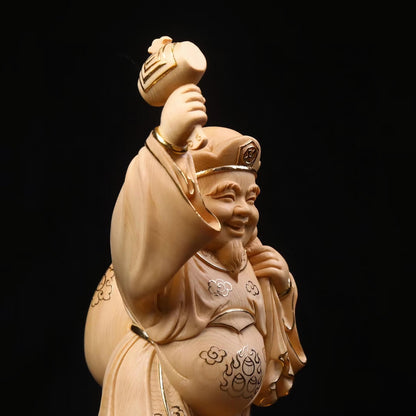 仏像 木彫り 大黒様 置物 七福神 大黒天